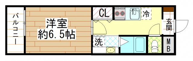 ノブレス小若江 ( 近畿大学 一人暮らし )の間取り