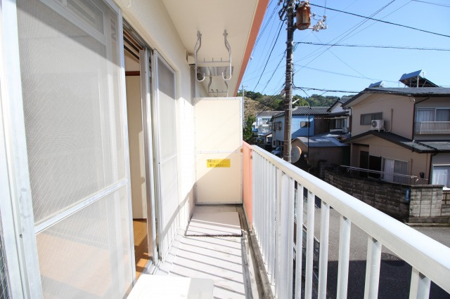 OKマンションのバルコニー|お洗濯にも便利なバルコニー付き