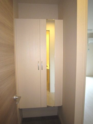 熊本市中央区本荘５丁目のアパートの玄関