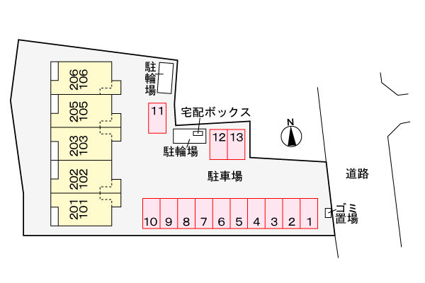フローラの区画図
