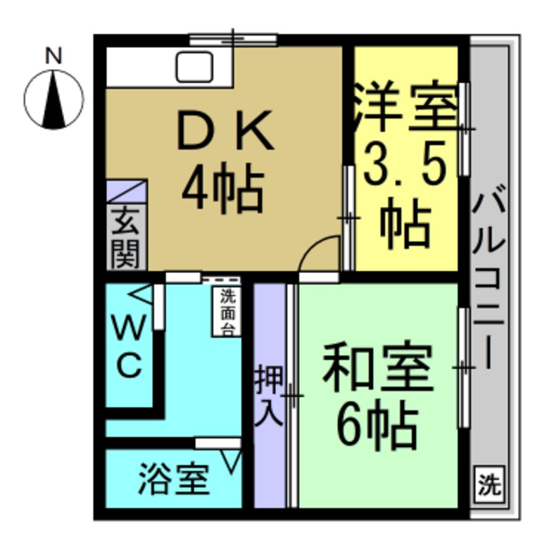 セントラルマンションの間取り