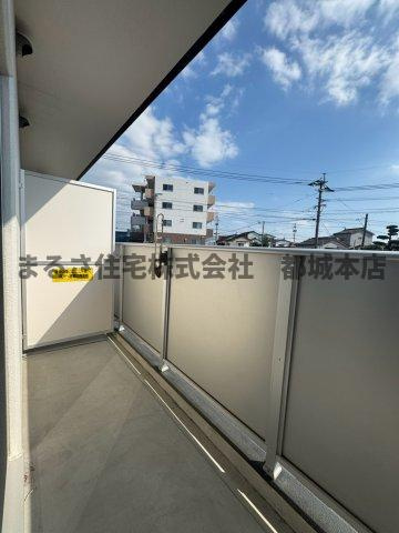 ミライデイズ都城のバルコニー