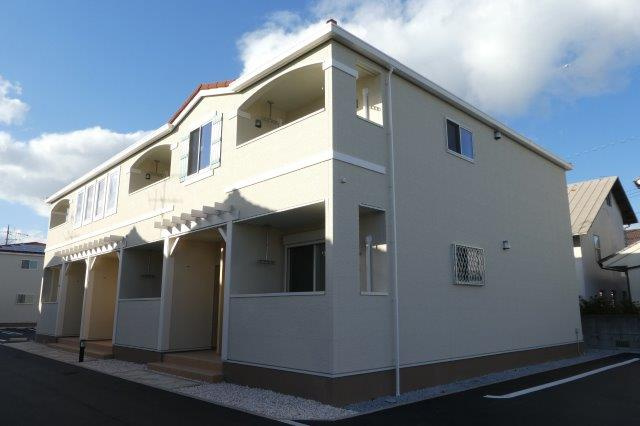 倉敷市茶屋町のアパートの外観