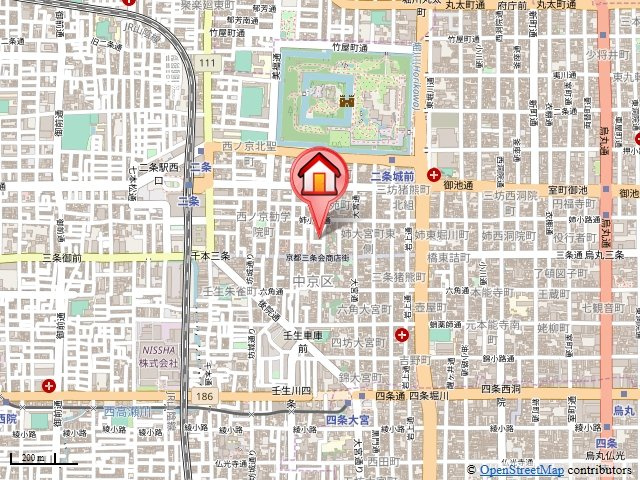なでしこ三条神泉苑（旧ハイツ前田）の地図