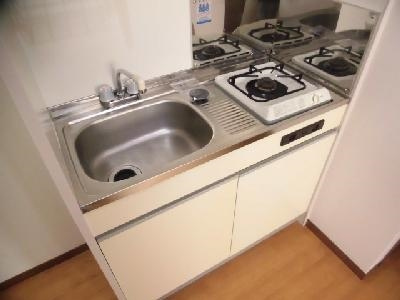 プリジェール太子道のキッチン|ガス1口コンロ