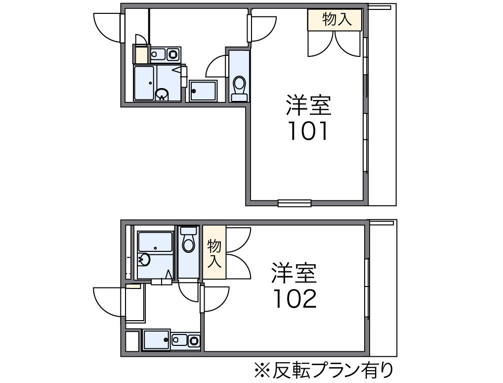レオパレスＭ＆ＭⅡの間取り