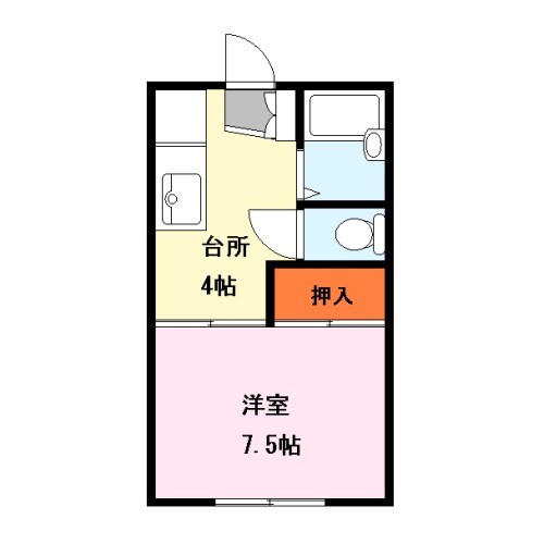 コーポＳＡＫＡＥの間取り