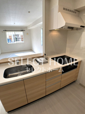 【キッチン】 | アーモ アレッツォB | コンパクトなキッチンで掃除もラクラク