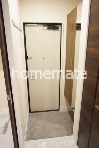 熊本市東区御領５丁目のアパートの玄関