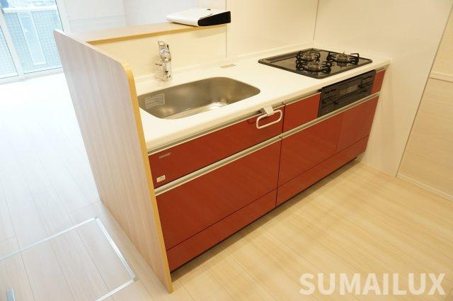 熊本市東区御領５丁目のアパートのキッチン