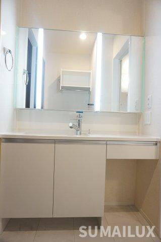 熊本市東区御領５丁目のアパートの独立洗面台