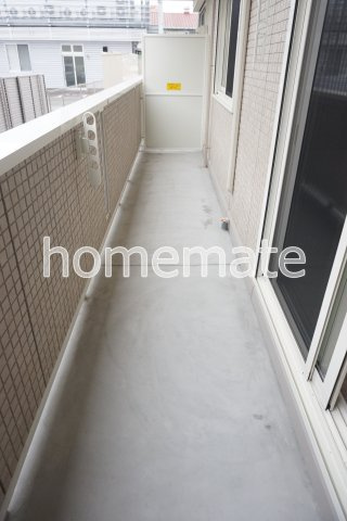 熊本市東区御領５丁目のアパートのバルコニー