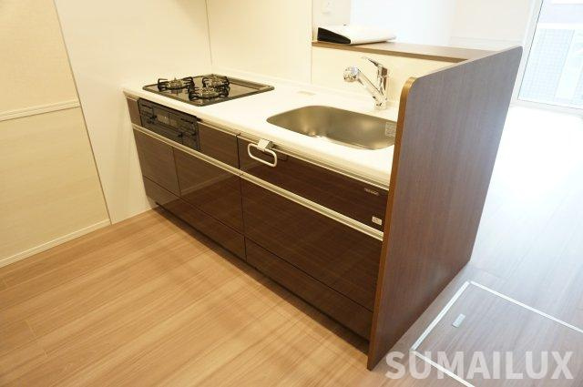 熊本市東区御領５丁目のアパートのキッチン