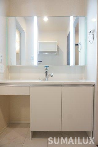 熊本市東区御領５丁目のアパートの独立洗面台