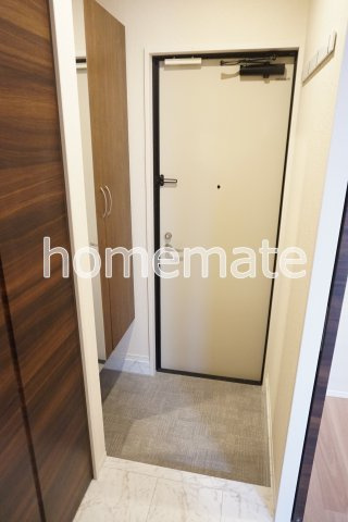 熊本市東区御領５丁目のアパートの玄関