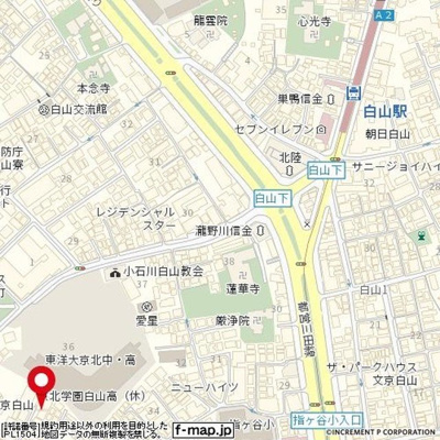 【地図】 | プレール・ドゥーク文京白山