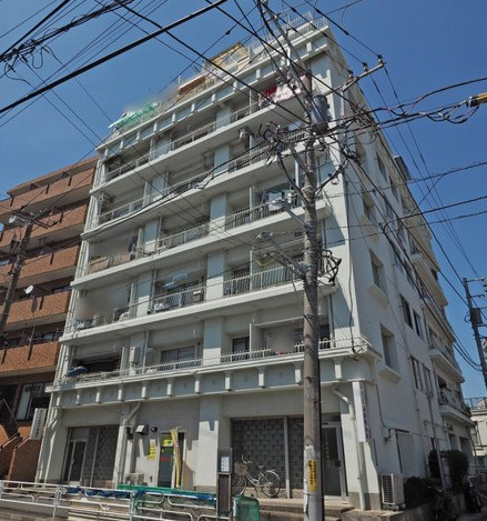 鶴見スカイマンション（鶴見区鶴見中央5丁目）の外観|外観です　鶴見スカイマンション　1LDK　京急本線「京急鶴見」駅徒歩5分　エアコン1台付き　昭和47年5月築　