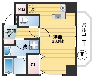 【間取り】 | クレイドル上町Ⅱ