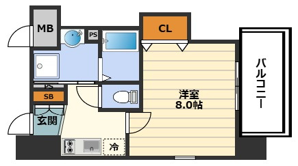 レオンコンフォート新梅田Ⅲの間取り