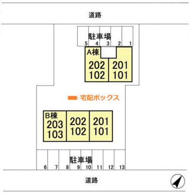 【区画図】 | プレタメゾンＢ