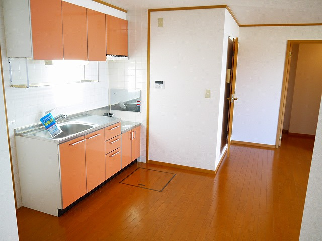 ベルコート（上之庄）のキッチン|コンパクトなキッチンで掃除もラクラク