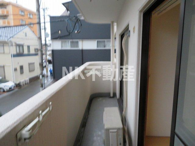 【バルコニー】 | スカイハイツ（長田賃貸） | バルコニーで洗濯物が干せます