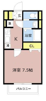 カーサビアンコ成田空港の間取り|反転タイプ