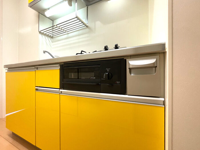 グランモア青葉のキッチン|キッチン ２口コンログリル付