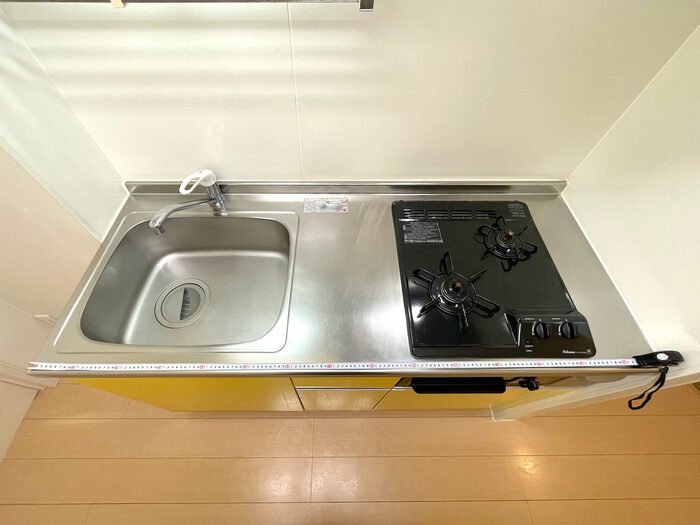 グランモア青葉のキッチン|キッチン ２口コンログリル付