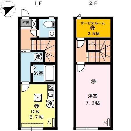 【間取り】 | ル・フィオーレ　B棟