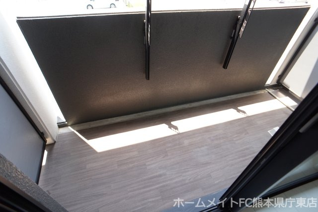 熊本市南区田迎３丁目の賃貸マンションのバルコニー