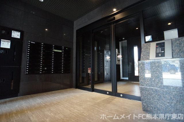 熊本市南区田迎３丁目の賃貸マンションのエントランス