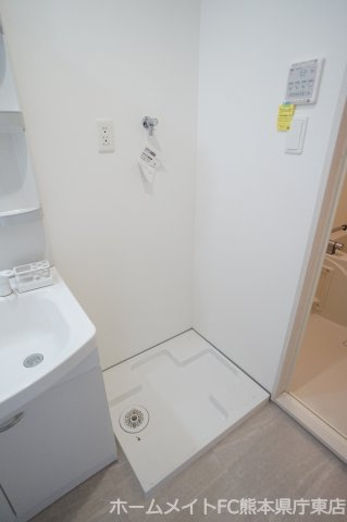 熊本市南区田迎３丁目の賃貸マンションの洗面所