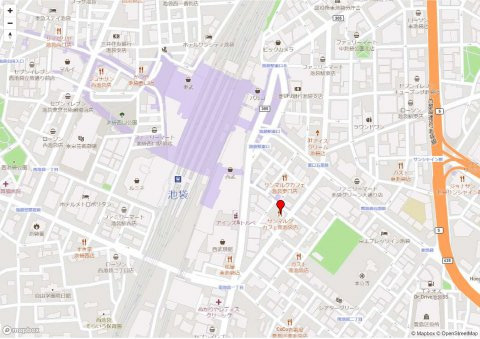 豊島区南池袋１丁目の店舗事務所の地図