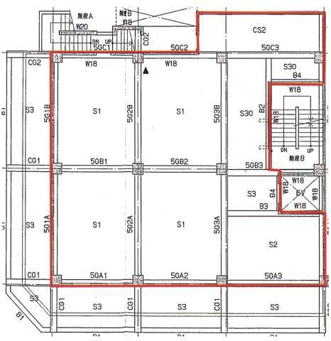 江戸川区西葛西６丁目の店舗一部の間取り