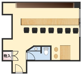 【間取り】 | 北野坂沿いバー居抜き