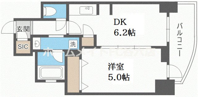 【間取り】 | エステムコート北堀江Ⅱ