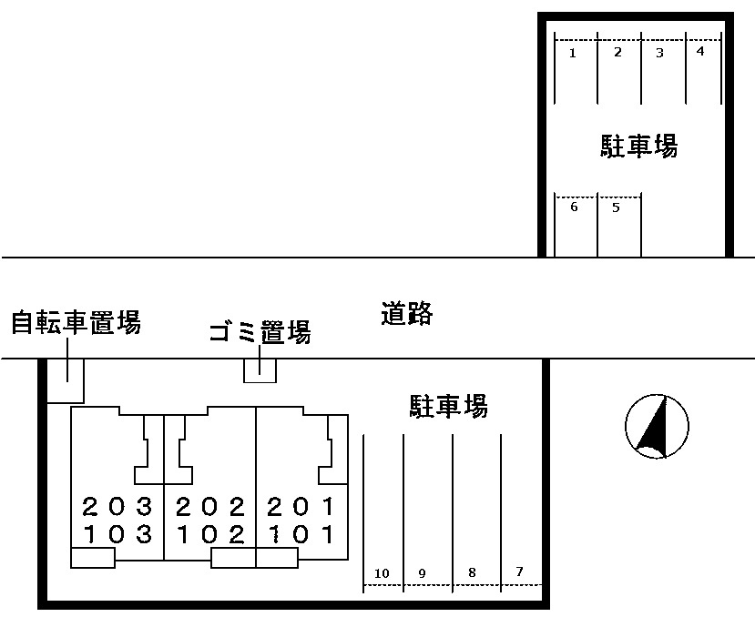 レインボーヒルズⅢの区画図