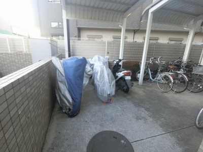 【その他共用部分】 | ダイアパレス日吉EAST | バイク置き場。