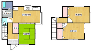 【間取り】 | 西逸見町3丁目貸家