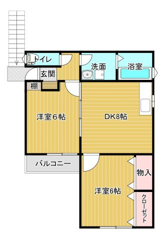 【間取り】 | キタオカハイツ