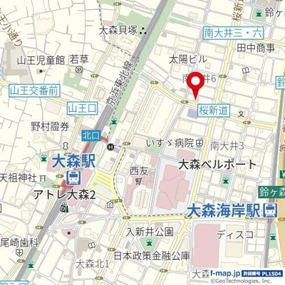 【地図】 | 日興パレス大森ＰＡＲＴⅡ