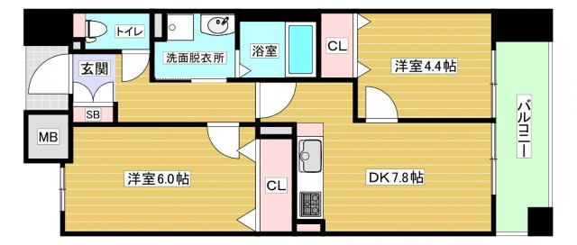 【間取り】 | グローバル御幣島駅前