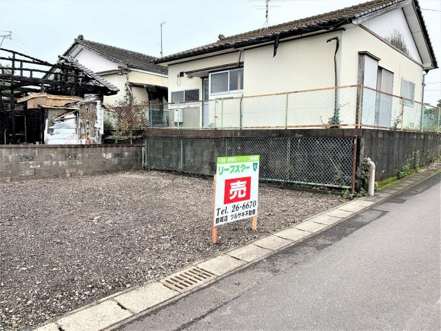 都城市上長飯町の売地の外観