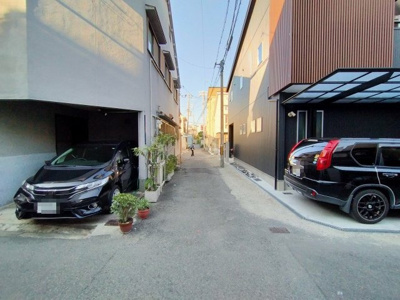 【周辺】 | ケーズグランデ 田辺5 | 現地近隣です。落ち着いた雰囲気の住宅街です。