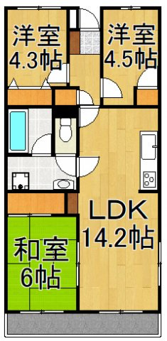 グランシャリオ千間台の間取り