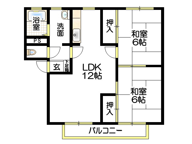 メルヴィルA棟の間取り