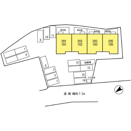 イヴェールアージュの区画図