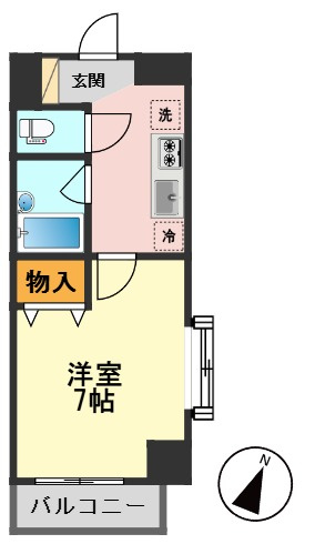 スカイコート新小岩の間取り