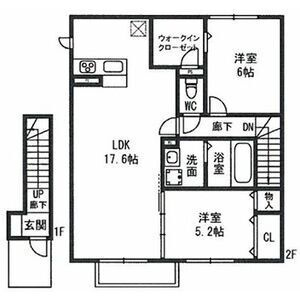 メゾンプルメトウス02の間取り